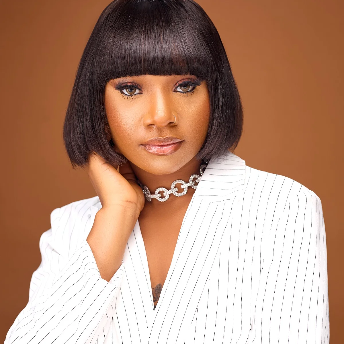 FRINGE BONE STRAIGHT WIG