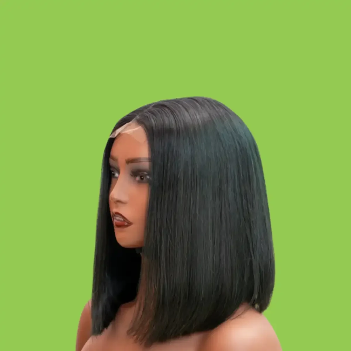 BONE STRAIGHT OMBRE DARK GREEN