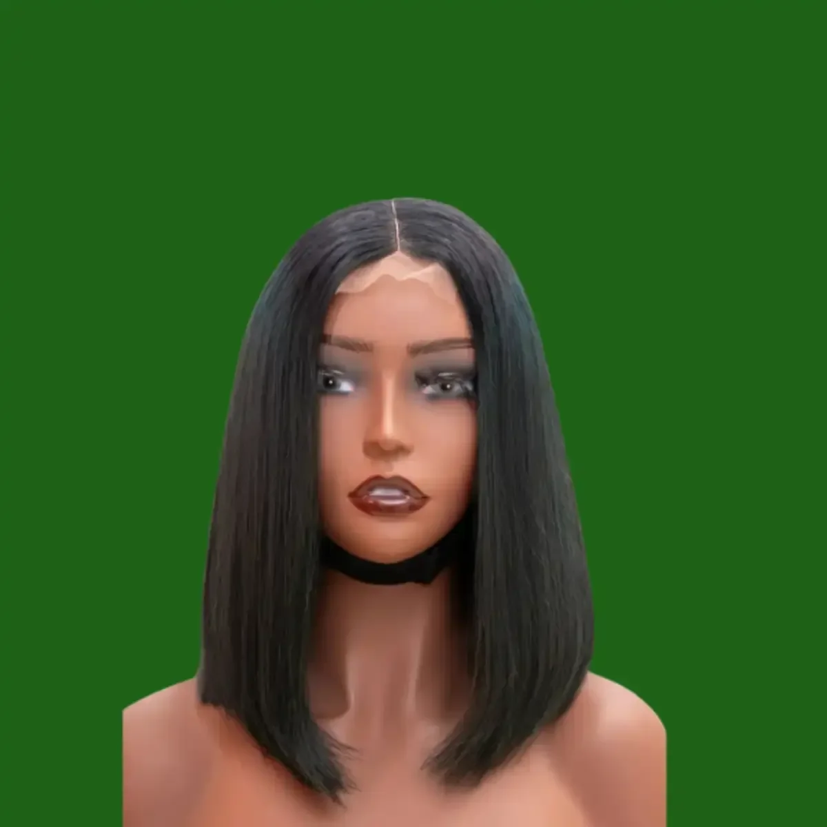 BONE STRAIGHT OMBRE DARK GREEN