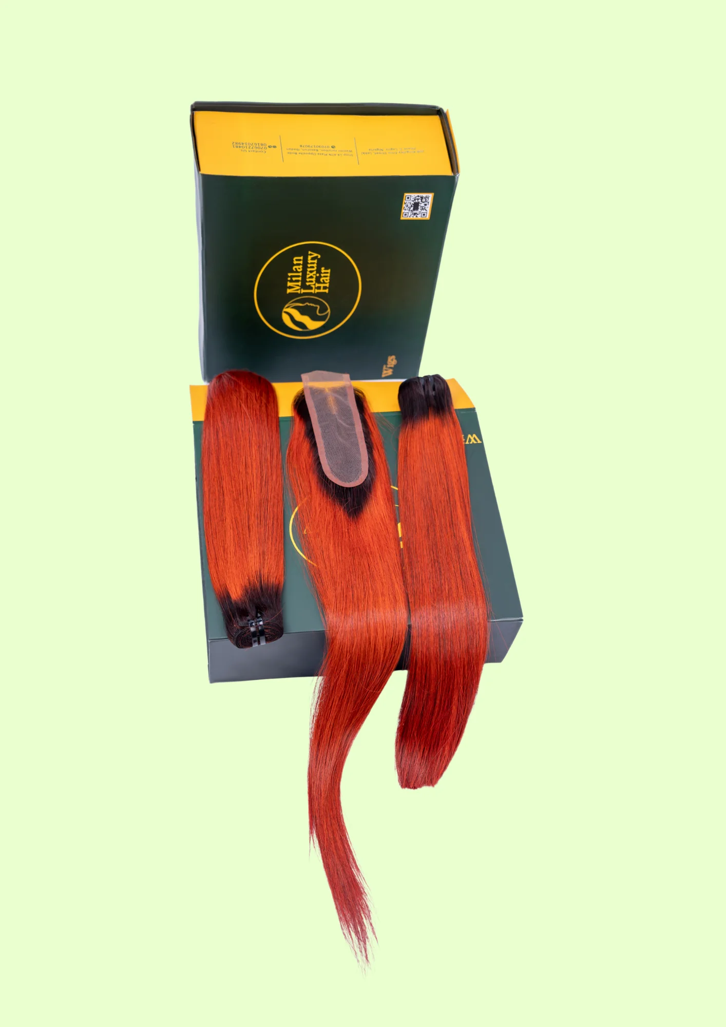 16-inch Vietnamese SDD2 Bone Straight Bundle | 100g | Ombre Brown (CAM)