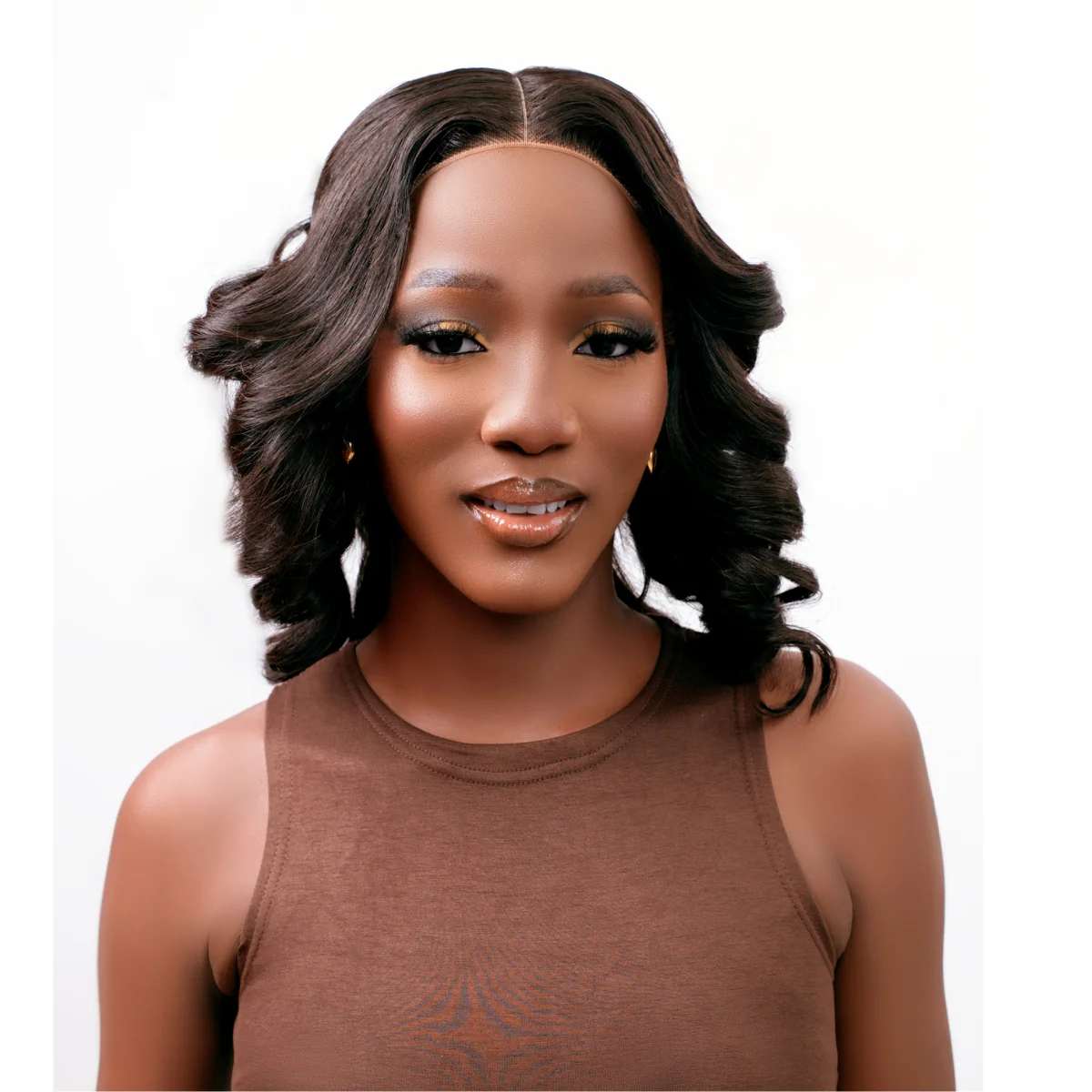 14-inch Vietnamese Raw Donor Wavy Wig | 5X5 Lace | 300g | Natural Colour
