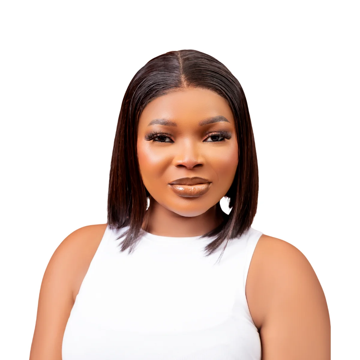 10-inch Mirror Straight Raw Donor Wig | 5X5 Lace | 200g | Natural Black