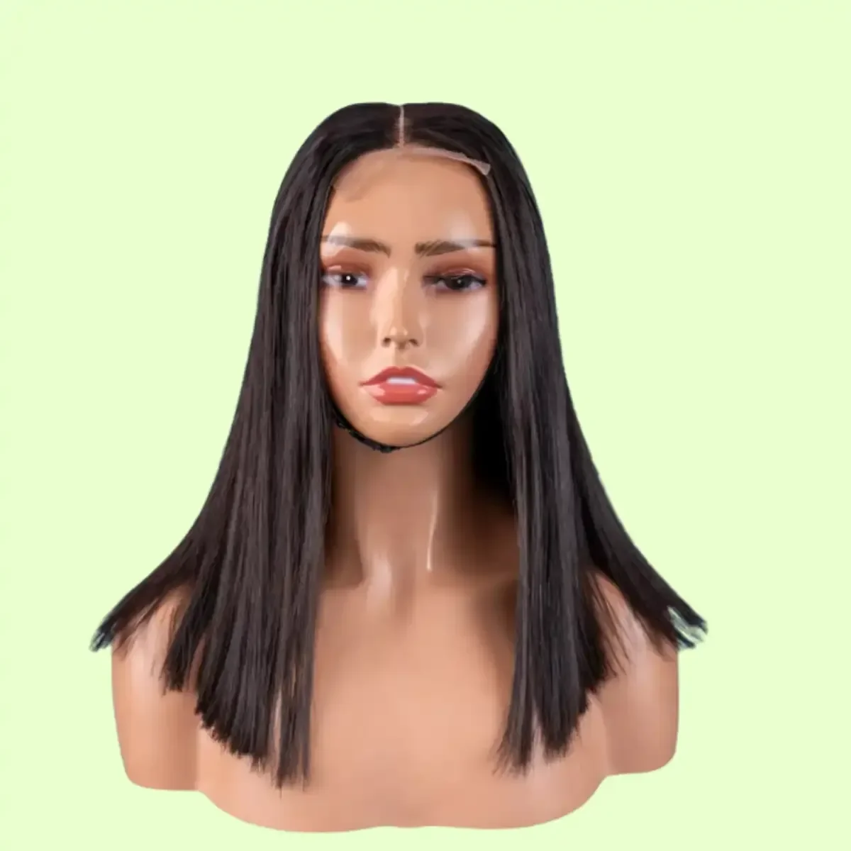 12-inch Vietnamese SDD Bone Straight Wig | 2X6 Kim K Closure | 200g | Natural Black