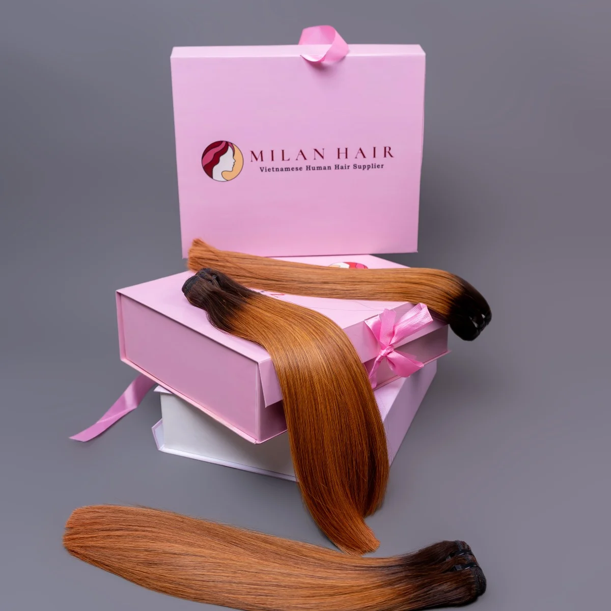 16-inch SDD Vietnamese Bone Straight Bundle | 100g | Ombre Brown